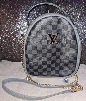 Poseta geanta fata Louis Vuitton piele ecologica gri noua super model! foto