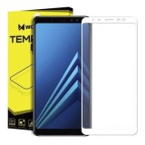Folie de sticla pentru Samsung Galaxy A8 2018 MyStyle Full Glue 4D Alba