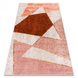 MIRO 52097.802 covor lavabil Geometric anti-alunecare - roz, 120x170 cm