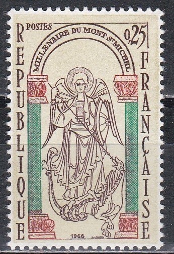 Franta 1966 - Mileniul Mont Saint Michel, MNH