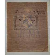 MANUSCRIS, TACHE PAPAHAGI, &quot; FILOLOGIE ROMANICA - FONETICA GRUPURILOR DE CONSOANE SI A CONSOANELOR DUBLE &quot; &quot;, 1914