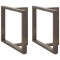 vidaXL Picioare de masă &icirc;n formă de T, 2 buc., negru, 90x35x(72-73) cm, oțel 4013067