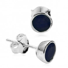 Emaga Silver earrings KDS4394S - Sapphire foto