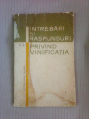 Intrebari si raspunsuri privind vinificatia - M. MACICI foto