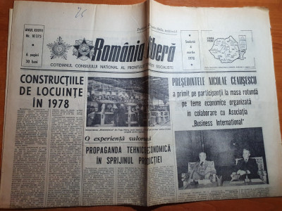 romania libera 4 martie 1978-art. orasul cluj napoca,constructiile de locuinte foto