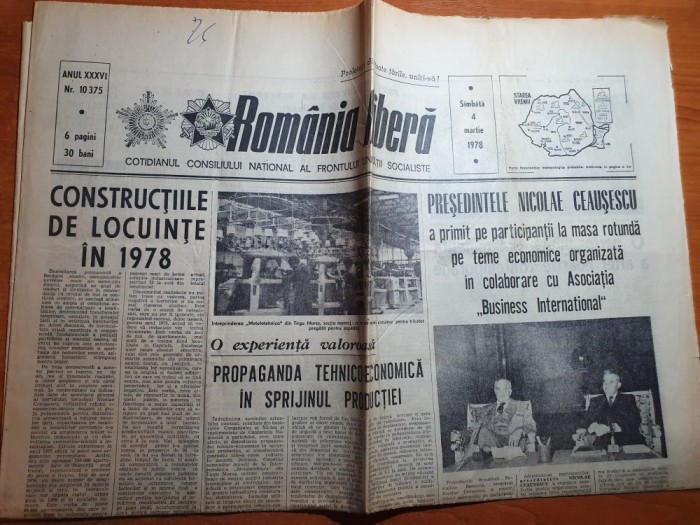 romania libera 4 martie 1978-art. orasul cluj napoca,constructiile de locuinte