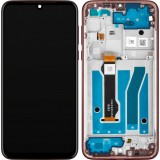 Display cu Touchscreen Motorola Moto G8 Plus, cu Rama, Rosu (Dark Red), Service Pack 5D68C15529