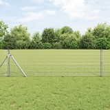 VidaXL Gard din s&acirc;rmă sudată 0.4x100 m Oțel galvanizat