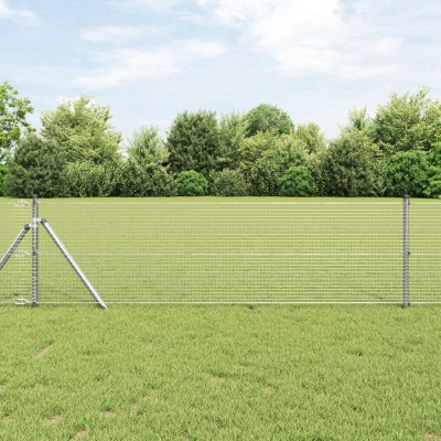 vidaXL Gard sudat din oțel zincat , 0.4x25 m foto