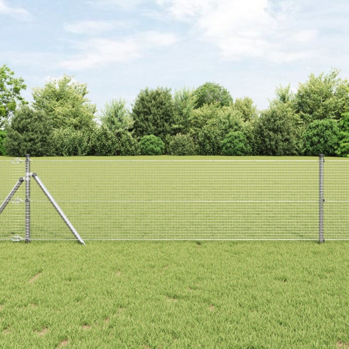vidaXL Gard sudat din oțel zincat , 0.4x25 m