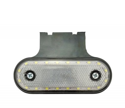 LED Lumini Gabarit 12v 24v Remorca Camioane Alb Reflector E9 foto