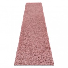 Covor, Traversa SOFFI shaggy 5cm roz - pentru bucătărie, hol și coridor, 60x200 cm