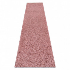 Covor, Traversa SOFFI shaggy 5cm roz - pentru bucătărie, hol și coridor, 80x200 cm