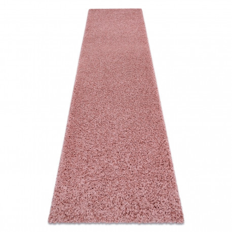 Covor, Traversa SOFFI shaggy 5cm roz - pentru bucătărie, hol și coridor, 70x300 cm