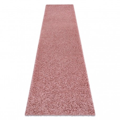 Covor, Traversa SOFFI shaggy 5cm roz - pentru bucătărie, hol și coridor, 80x150 cm