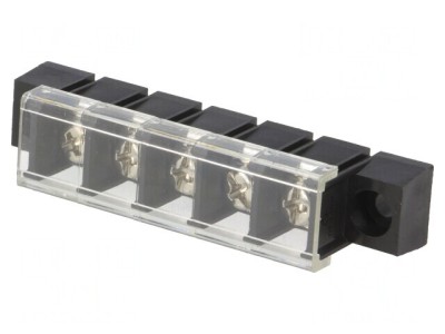 Regletă de conexiuni PCB 10mm 5 piste 4mm2 foto