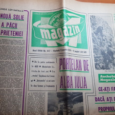 magazin 9 martie 1974-articol despre portelanul de alba iulia