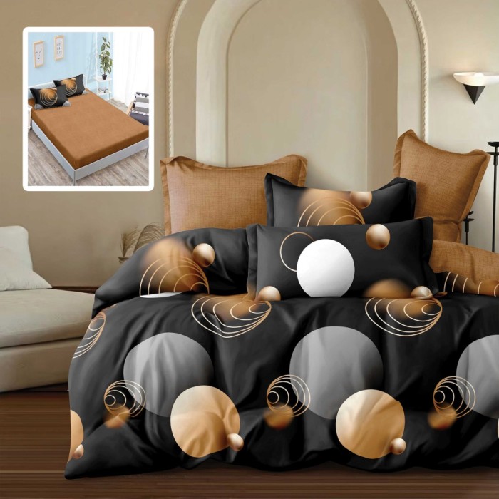 LENJERIE FINET 6 PIESE CU HUSĂ &ndash; 160&times;200 ȘI 180&times;200 (FABI V2)