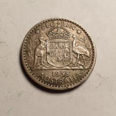 Australia 1 Florin 1958 Piesa Frumoasa