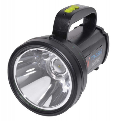 Lanterna multifuctionala, profesionala, LED 100W, 2 faze de lumina, acumulator foto