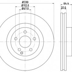 Disc frana MITSUBISHI LANCER Combi (CS) (2003 - 2008) KRIEGER 0950004149