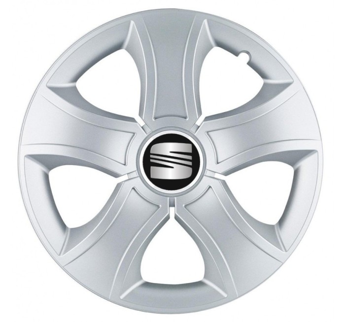 Set 4 Capace Roti Bis Gri R16, pentru Seat