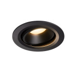 Spot incastrat, NUMINOS MOVE L Ceiling lights, black Indoor LED recessed ceiling light black/black 3000K 40&deg; rotating and pivoting,, SLV