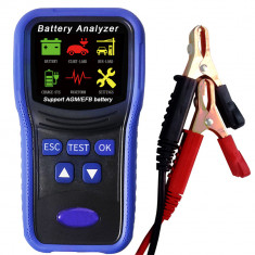 Tester profesional diagnoza baterie auto, display LCD foto