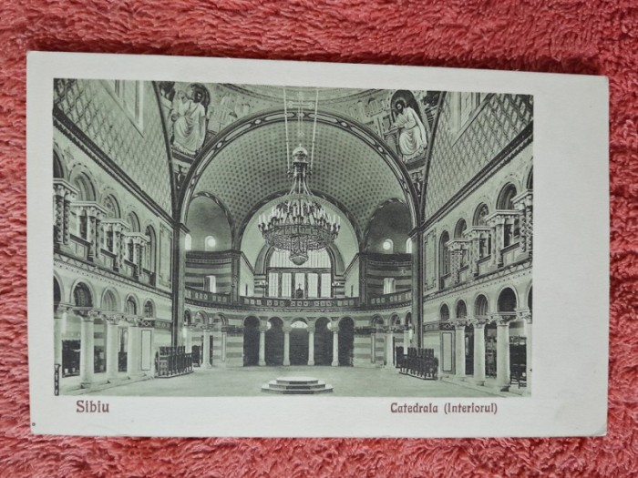 Carte postala, Sibiu, Interior Catedrala