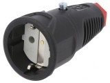 Conector Alimentare AC Mamă 2P PE 250V 16A pe Cablu