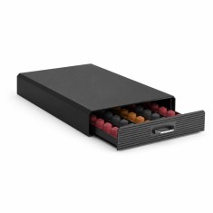Sertar organizator pentru 50 capsule cafea Nespresso, negru, 33x23x5.5 cm