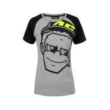 Valentino Rossi tricou de dama VR46 classic grey head - XS