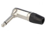 Mufă Jack 6,3mm Mono Unghi 90&deg;