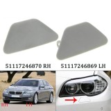 Set 2 Duze Protectie Spalator Faruri BMW Seria 5 F10 F18 (2011-2013) Gri Plastic ABS Cod OEM