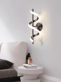 Cumpara ieftin Aplica LED, 15W, 800lm, spirala creativa, negru, lumina calda/neutra/rece