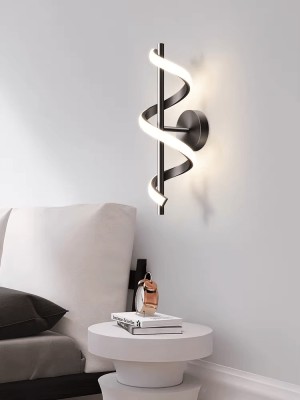 Aplica LED, 15W, 800lm, spirala creativa, negru, lumina calda/neutra/rece foto