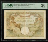 Madagascar 50 franci 1937 P38