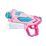 Pistol cu apa pentru copii, flippy, rezervor 900ml, raza de actiune 8m, 6ani+, 4 duze, roz