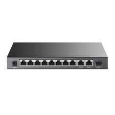Switch POE+ TP-Link 8-Port 10/100Mbps + 3-Port Gigabit Desktop Switch with 8-Port PoE+, carcasa metalica &quot;TL-SL1311P&quot; (timbru verde 2 lei)