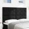vidaXL Tăblie cap cu lumini cu bandă LED Negru 144 cm țesătură 3338516