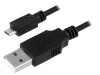 Cablu Logilink USB 2.0 A la Micro B, 1.8m, Negru, 28AWG, Conectori Placati cu Nichel