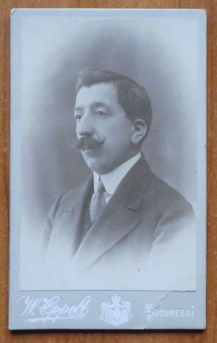 Fotografie pe carton de secol 19 , Emil Garleanu , Emilgar , impecabila