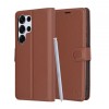 Husa pentru Samsung Galaxy S25 Ultra S938, Techsuit, Leather Folio, Maro