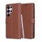 Husa pentru Samsung Galaxy S25 Ultra S938, Techsuit, Leather Folio, Maro