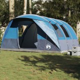 VidaXL Cort de camping pentru 5 persoane, albastru, impermeabil