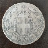 Moneda Italia - 2 Lire 1884 - Argint