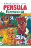 Pensula fermecata. Ma distrez si cu apa colorez. Alfabetul