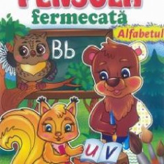 Pensula fermecata. Ma distrez si cu apa colorez. Alfabetul