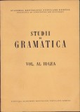 HST C1020 Studii de gramatică volumul III 1961