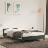 VidaXL Cadru de pat fără saltea verde &icirc;nchis 120x190 cm catifea